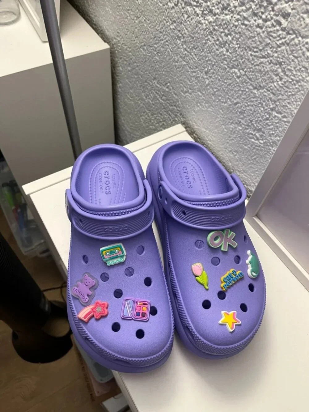 CROCS CLASSIC CRUSH CLOG CRS207521-5PY DIGITAL VIOLET US Women's Size 9 - Picture 3 of 4